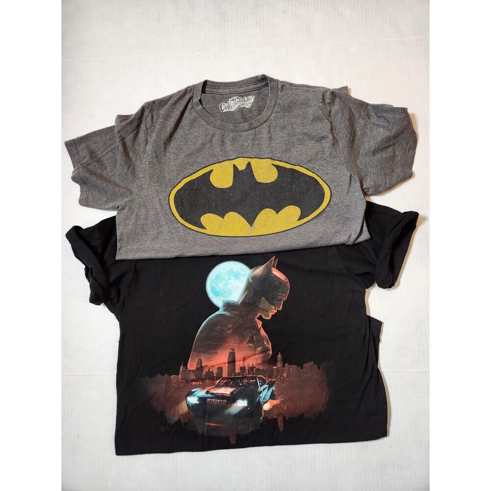 Batman Men’s Graphic Tee Lot Size Small 2 Shirts Flawed
